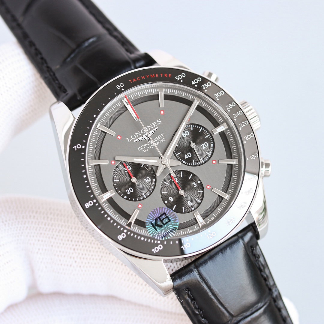 Longines Conquest 42mm Black / Silver - watch1287 - Image 2