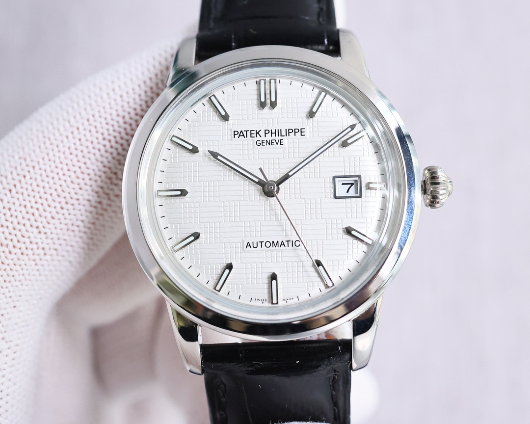 Patek Philippe Watch 40mm White / Rose Gold - watch1332 - Image 2