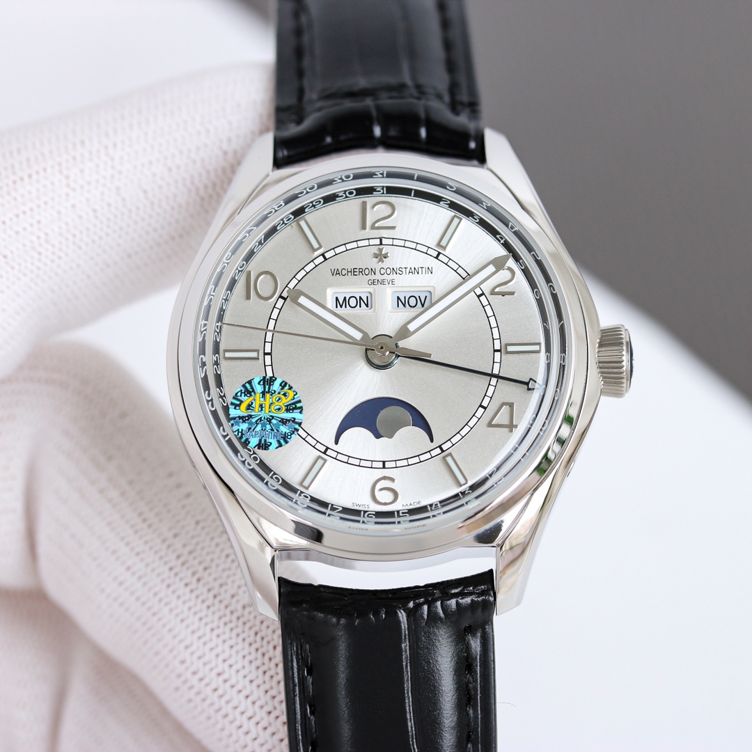 Vacheron Constantin Watch 40mm White / Blue - watch1334 - Image 2
