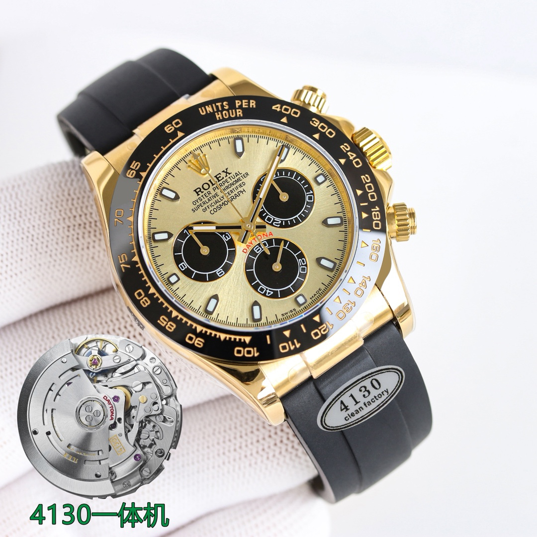 Rolex Daytona Black / White - watch1349 - Image 2