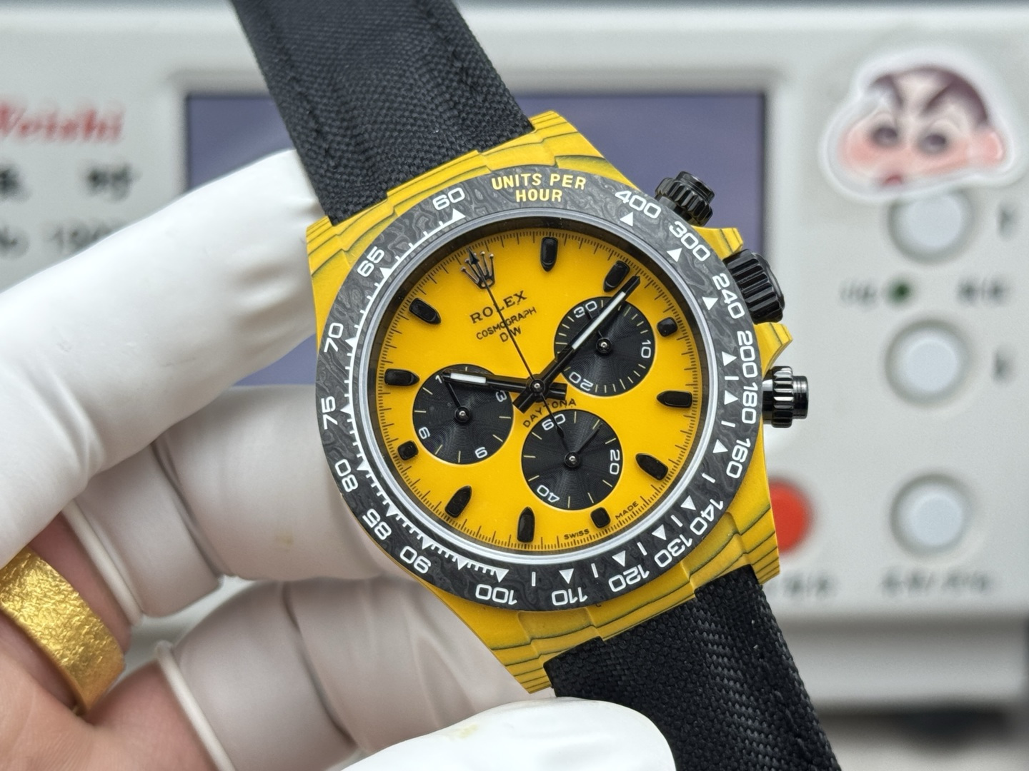 Rolex Daytona 40mm Black / White - watch1417 - Image 2