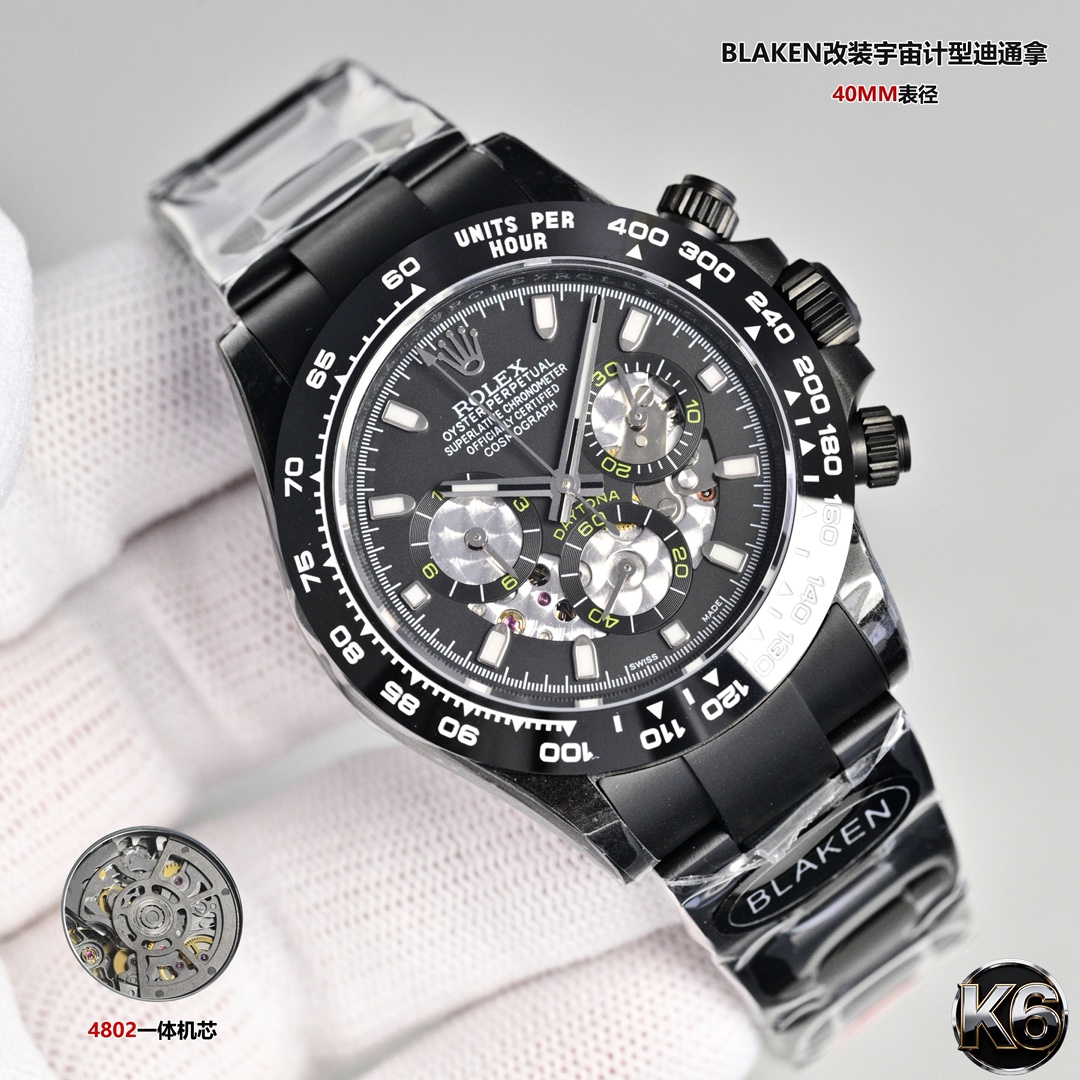 Rolex Daytona 40mm Black / Silver - watch1494 - Image 2
