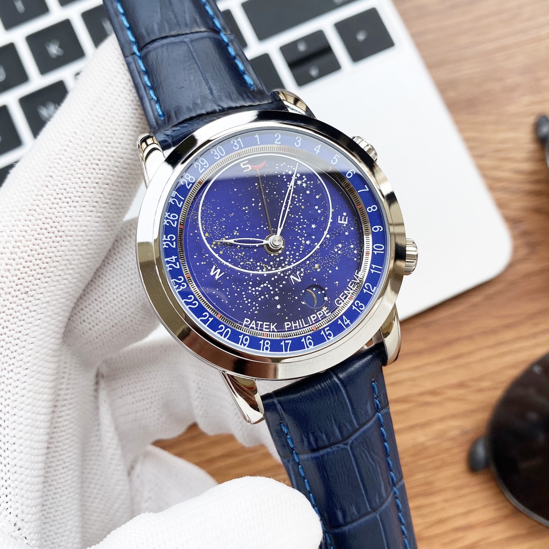 Patek Philippe Watch 43mm White / Silver - watch1527 - Image 2