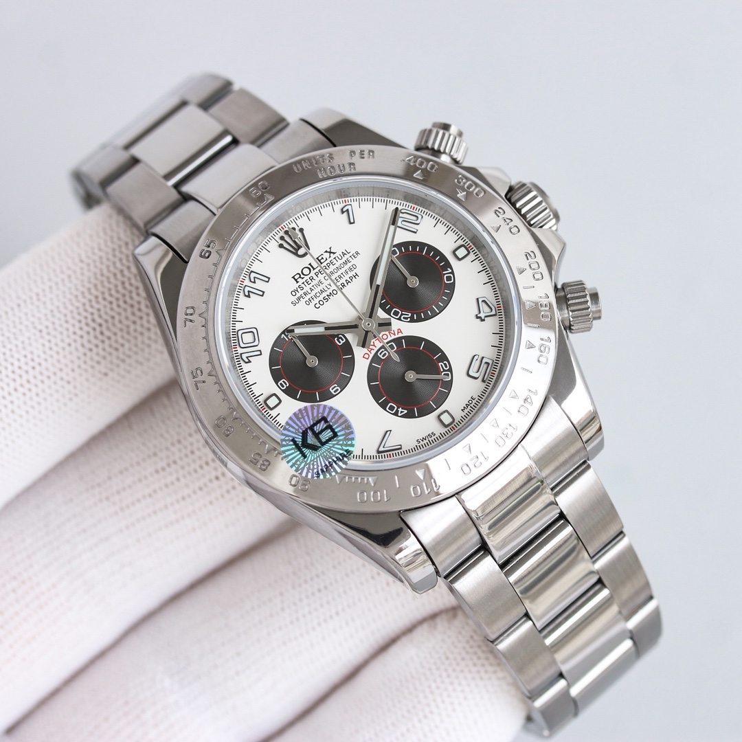 Rolex Daytona Black / Silver - watch1569 - Image 2