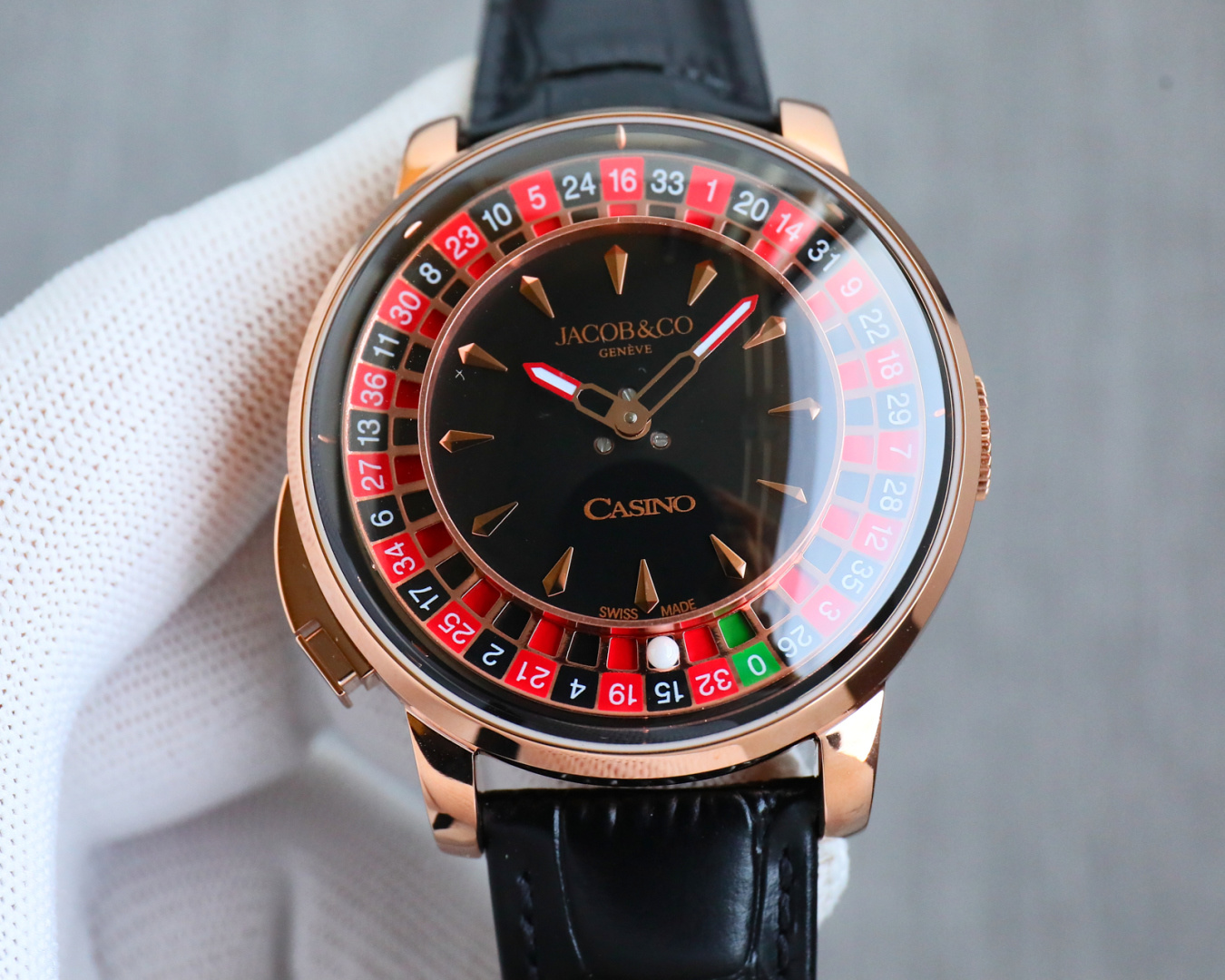 Classic Watch 44mm Black / White - watch1582 - Image 2