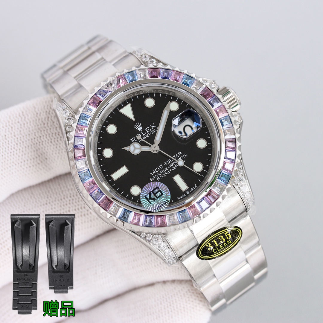 Rolex Yacht-Master 40mm Blue / Silver - watch1682 - Image 2