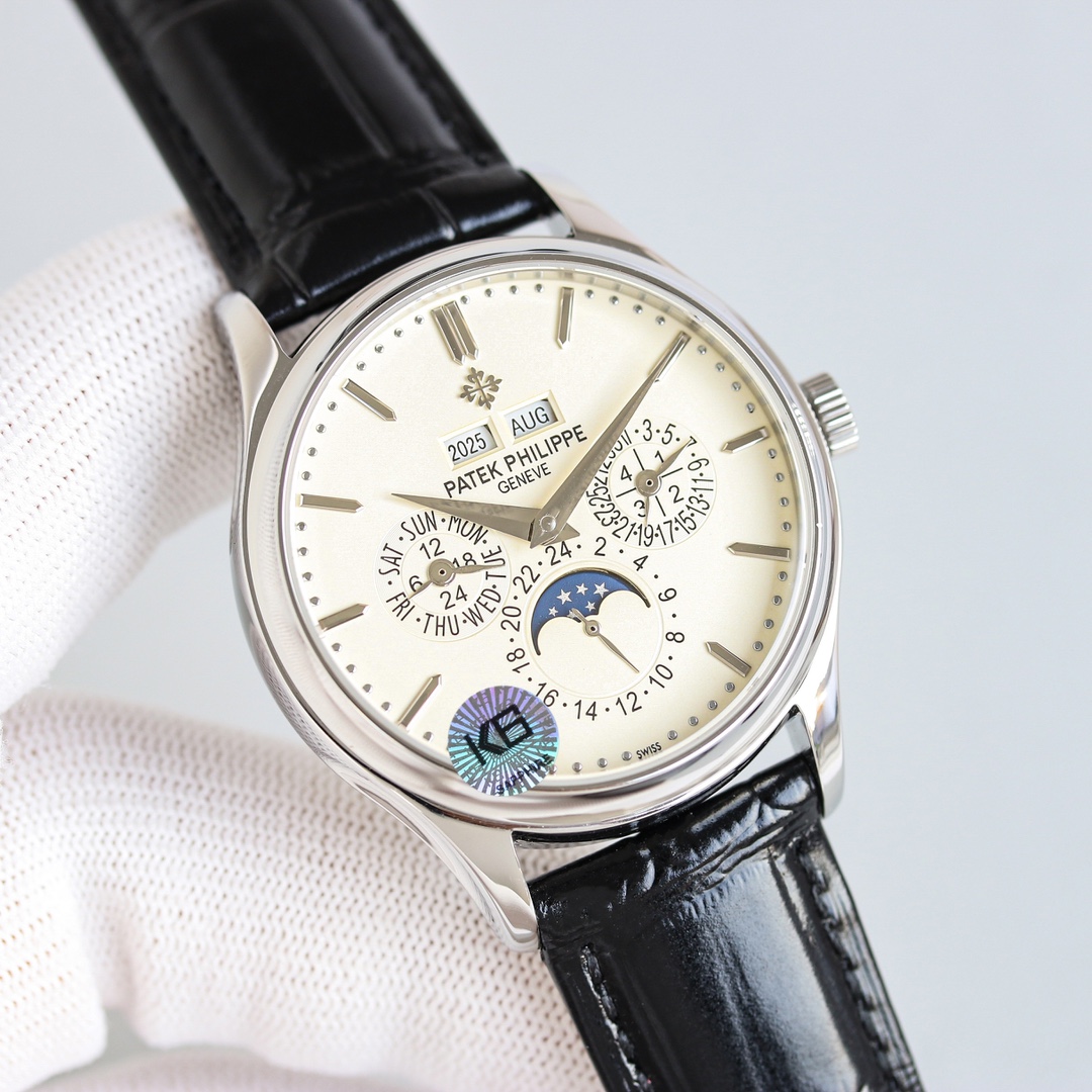 Patek Philippe Watch 39mm White - watch1737 - Image 2