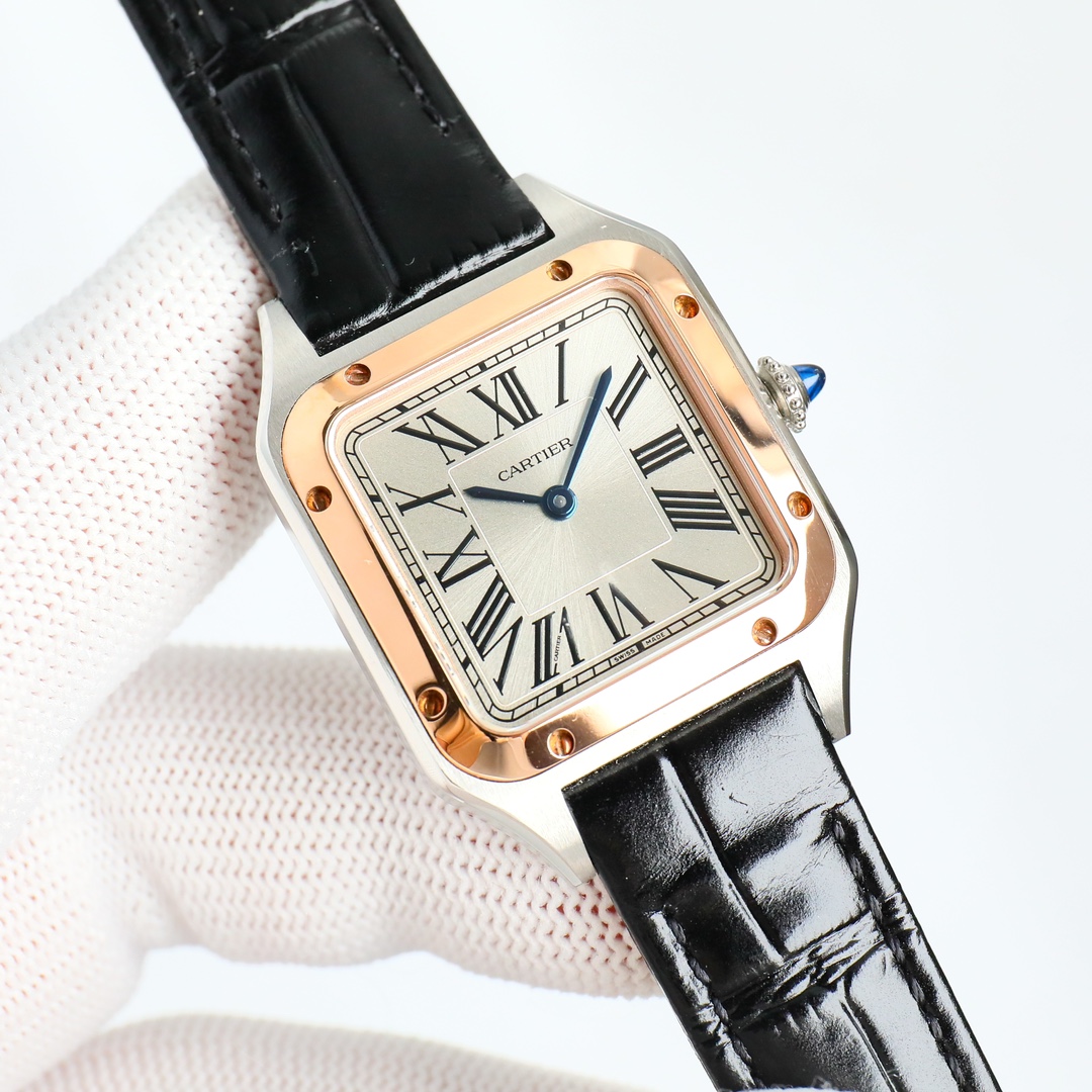 Cartier Santos White / Blue - watch1845 - Image 2