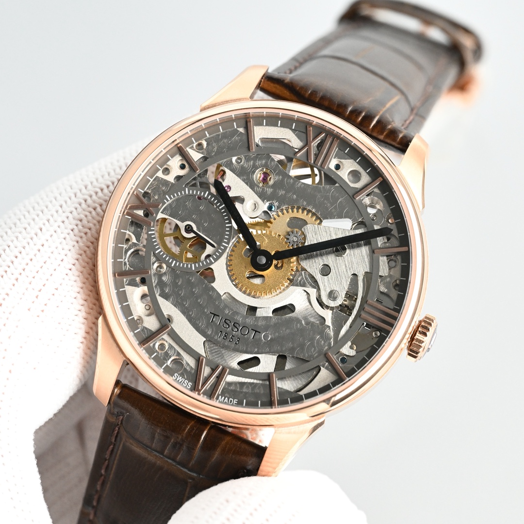 Tissot Watch 42mm Rose Gold / Silver - watch1861 - Image 2