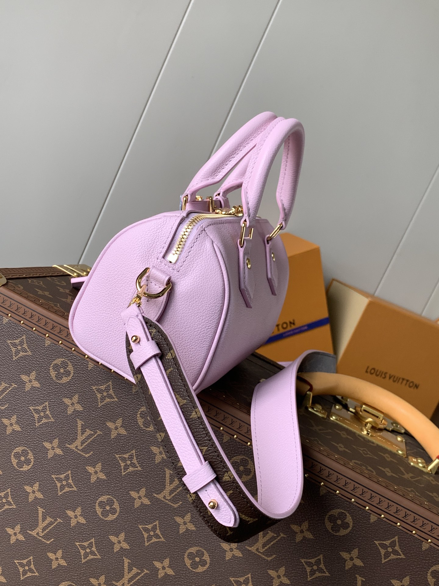 lv0361 Louis Vuitton spee Top Handle Bag with Dynamic Code - Image 2