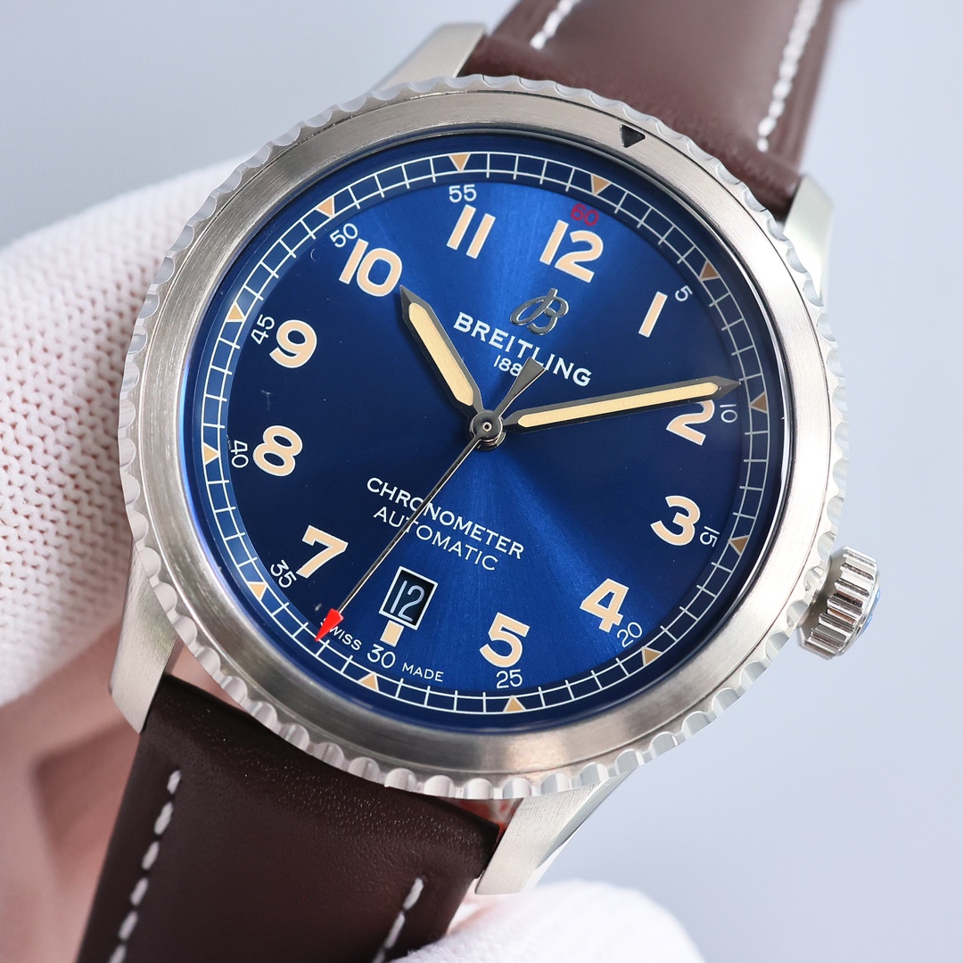 Breitling Pilot 41mm White / Silver - watch0011 - Image 3