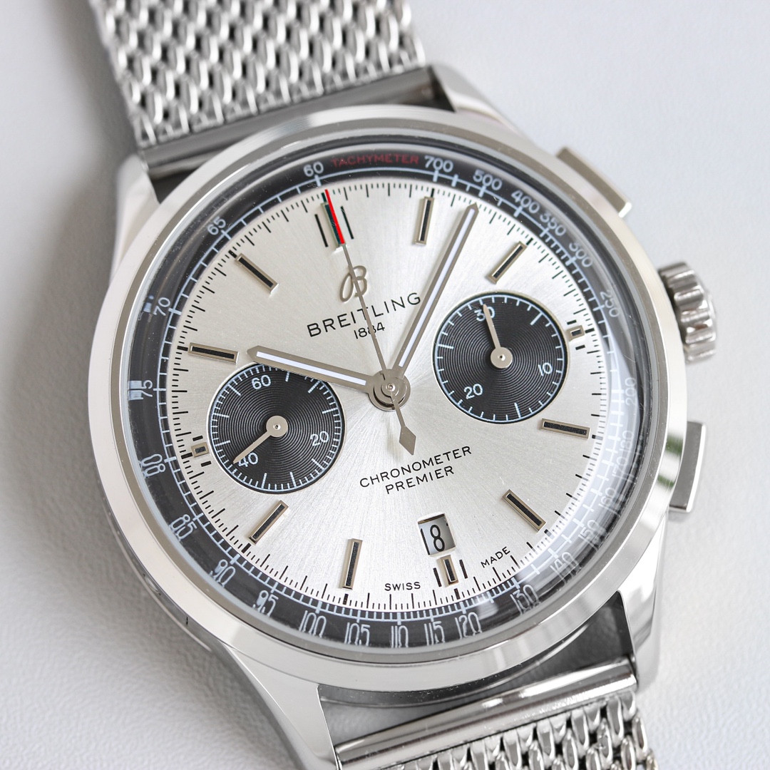 Breitling Watch 42mm Silver - watch0013 - Image 3