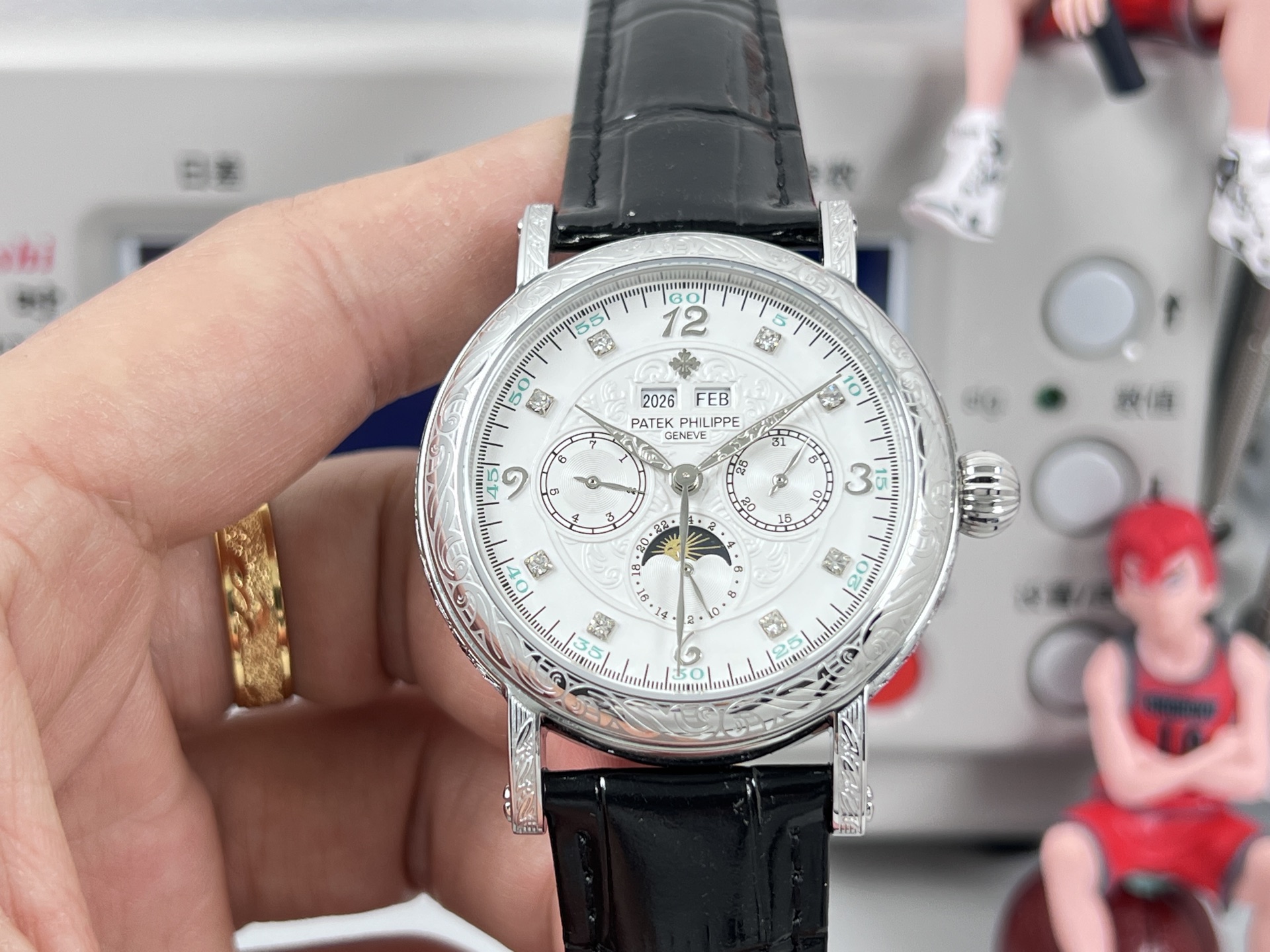 Patek Philippe Watch 42mm White / Gold - watch0026 - Image 3