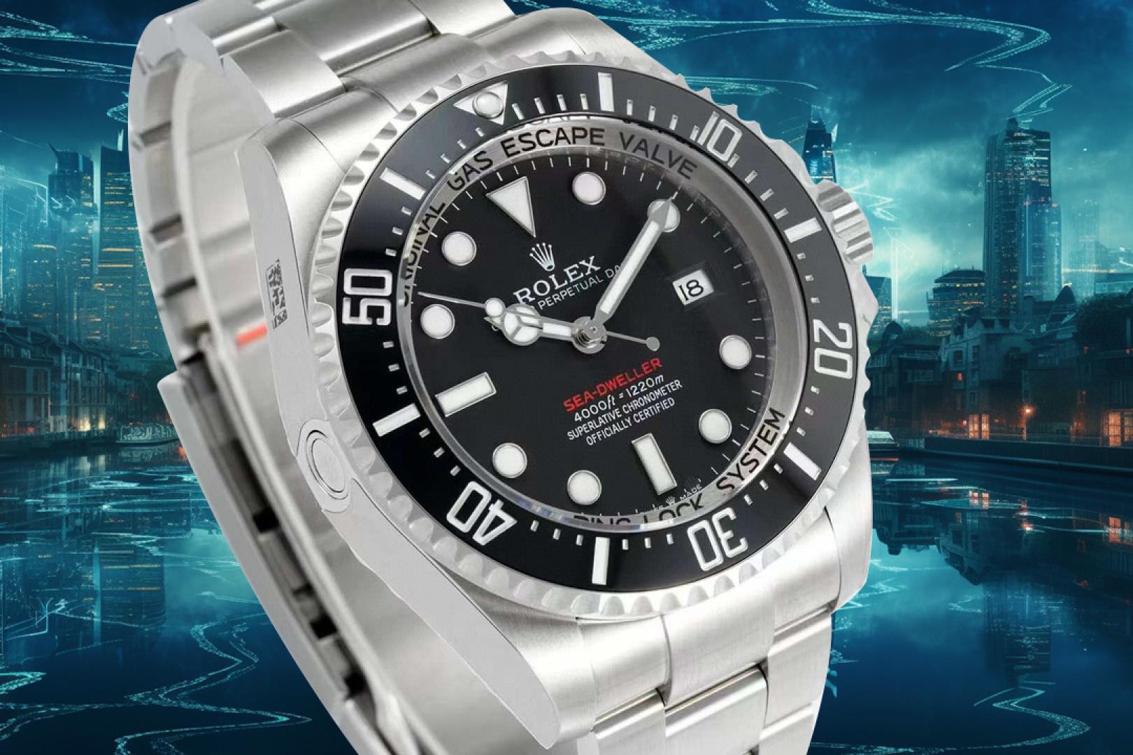 Classic Watch 44mm White - watch0042 - Image 3
