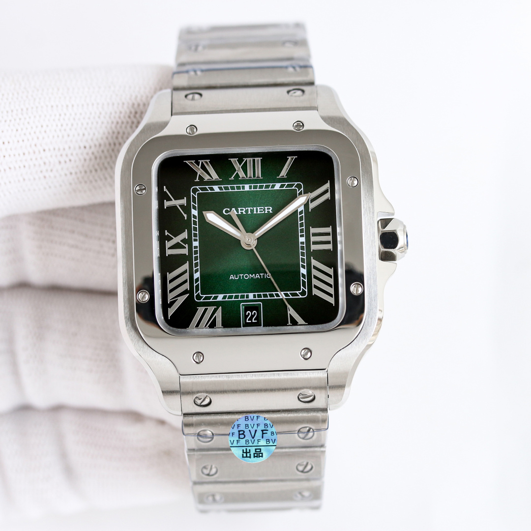 Cartier Santos White / Gold - watch0064 - Image 3