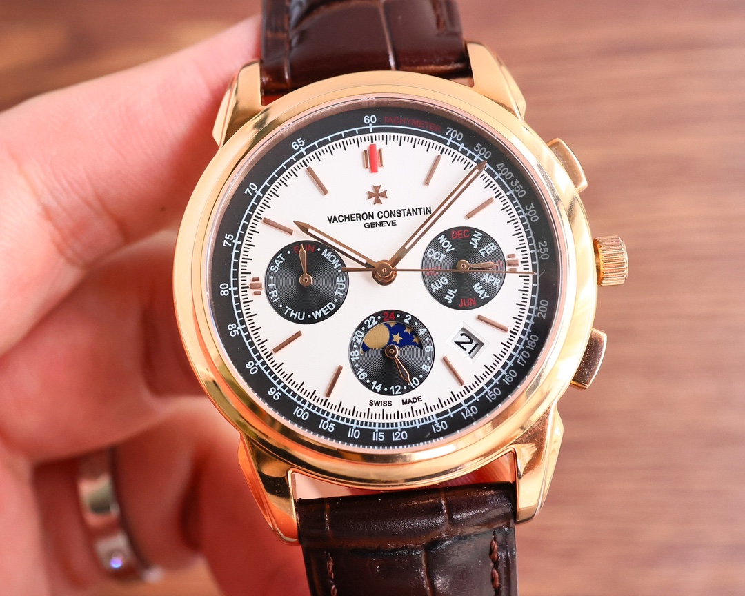 Vacheron Constantin Watch 42mm White / Gold - watch0078 - Image 3