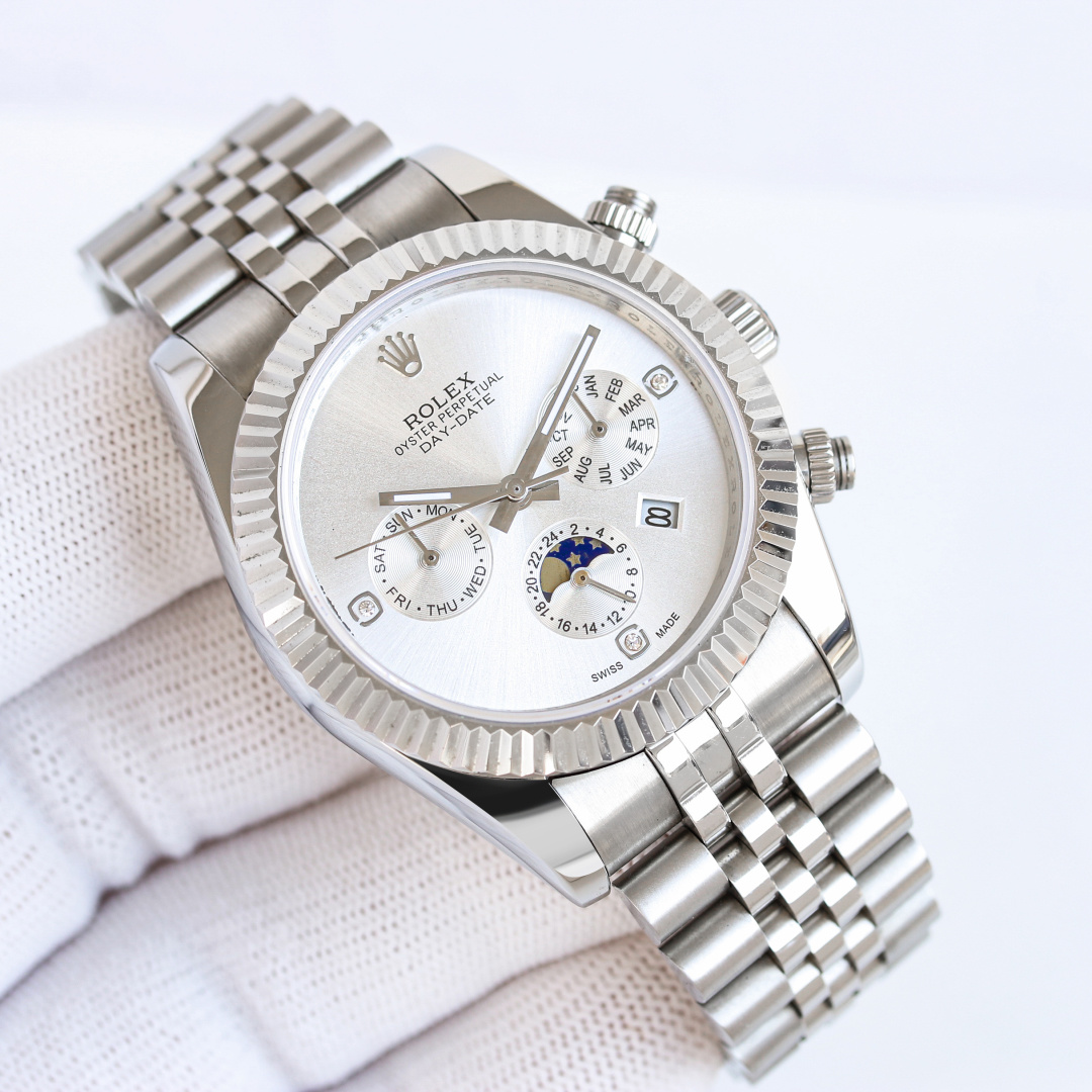 Rolex Datejust 41mm White / Gold - watch0110 - Image 3
