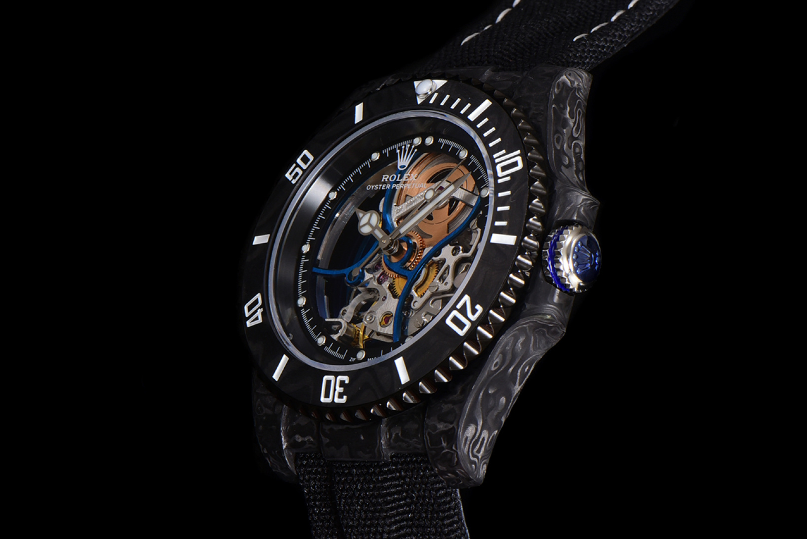 Rolex Submariner Black / White - watch0122 - Image 3