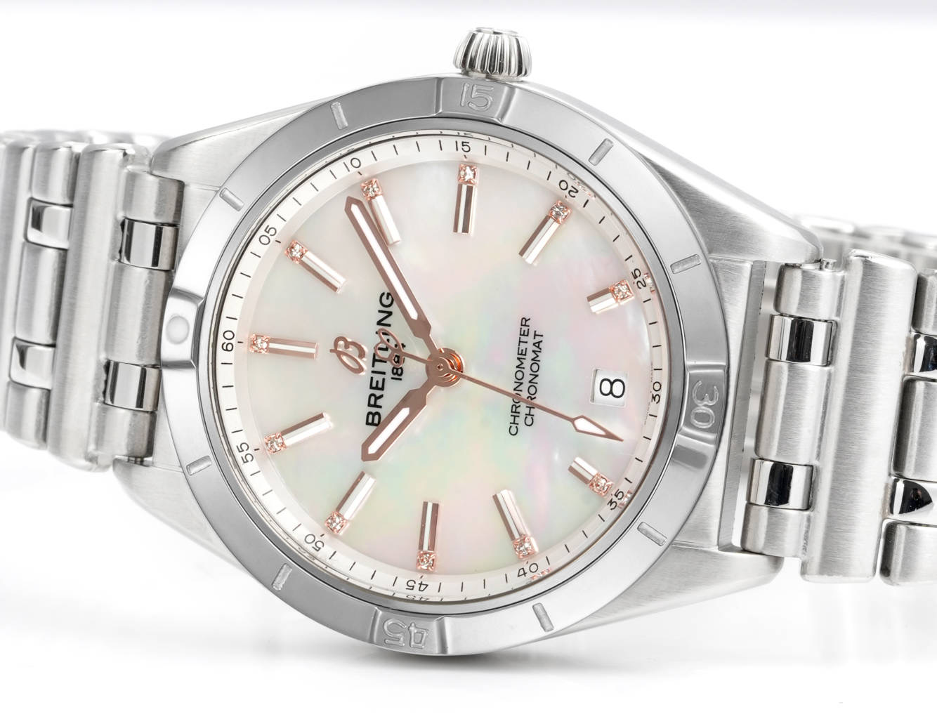 Breitling Watch 36mm Silver - watch0142 - Image 3