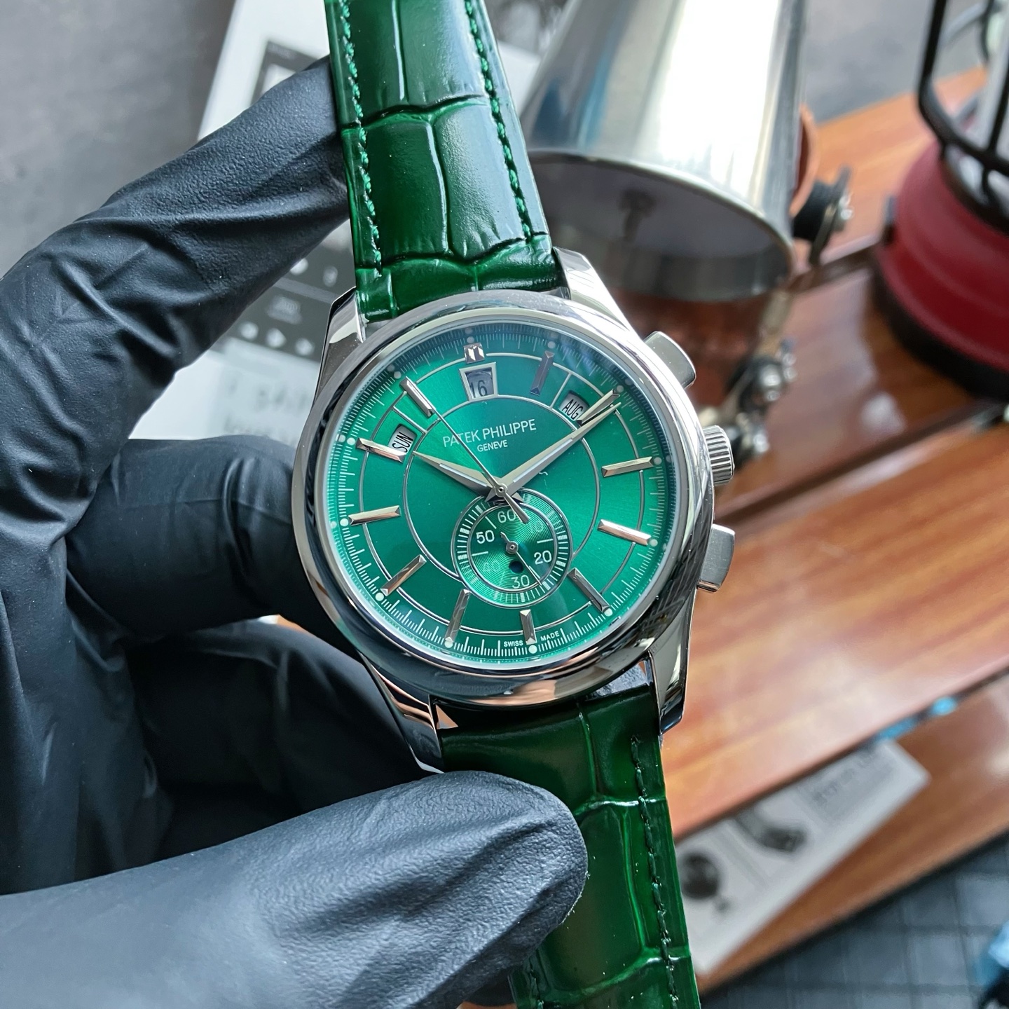 Patek Philippe Watch Rose Gold / Silver - watch0211 - Image 3