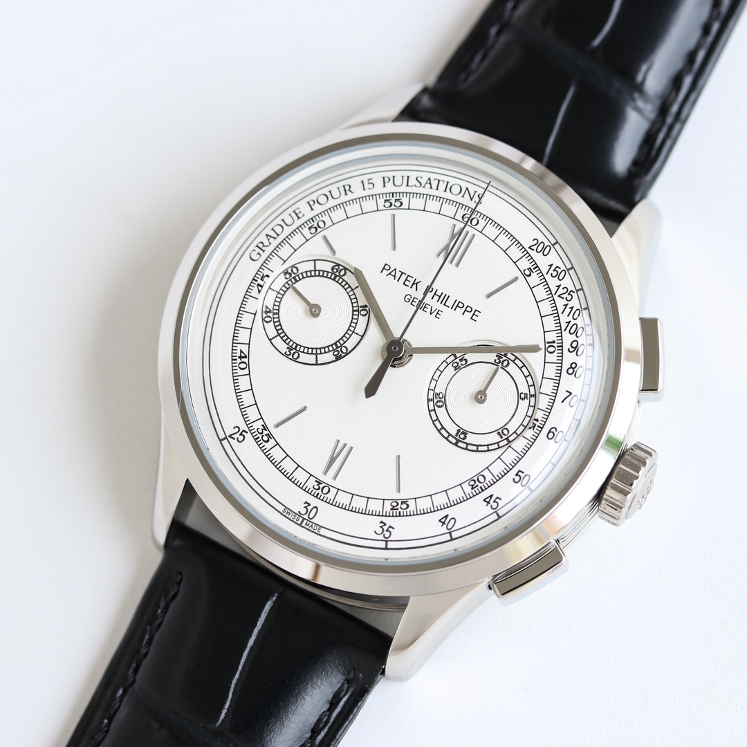 Patek Philippe Watch 42mm White / Gold - watch0234 - Image 3