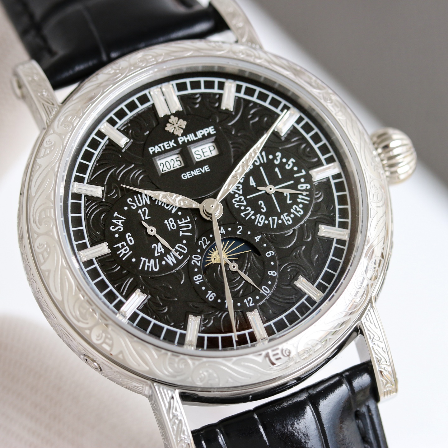 Patek Philippe Watch 42mm White / Rose Gold - watch0236 - Image 3