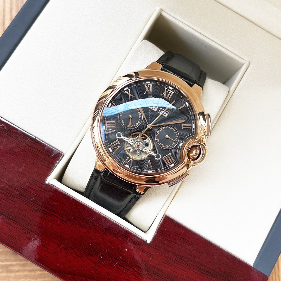 Cartier Watch 44mm White / Rose Gold - watch0256 - Image 3