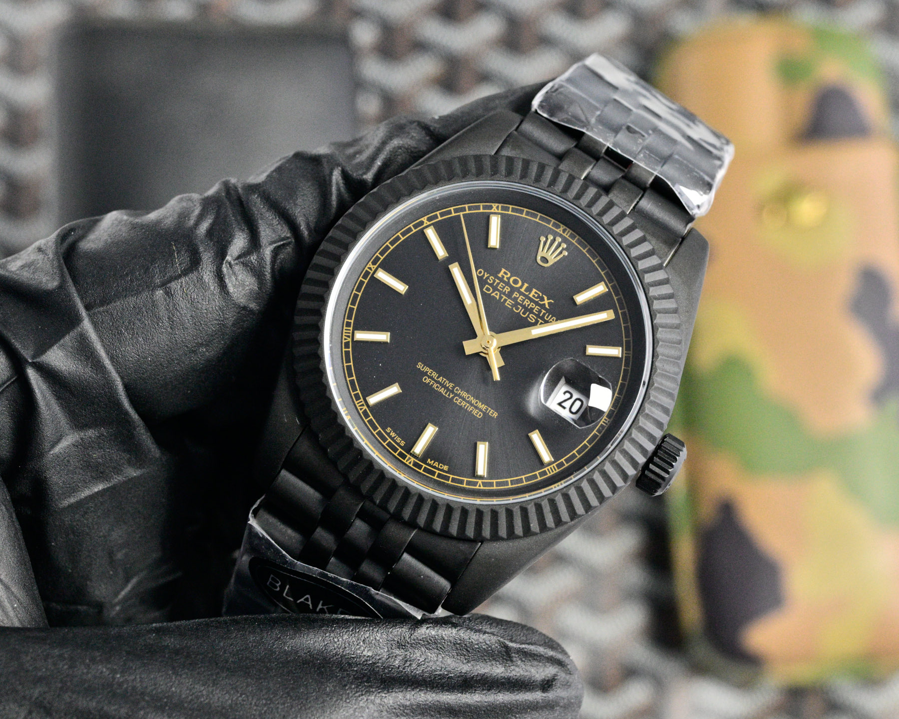 Rolex Datejust 41mm Black / Silver - watch0266 - Image 3