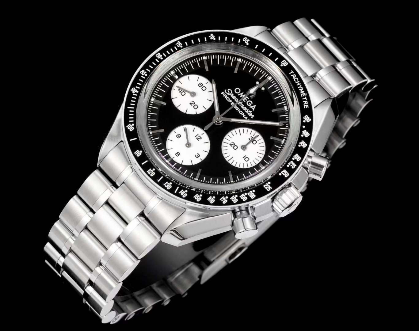 Omega Speedmaster 42mm Black / White - watch0268 - Image 3