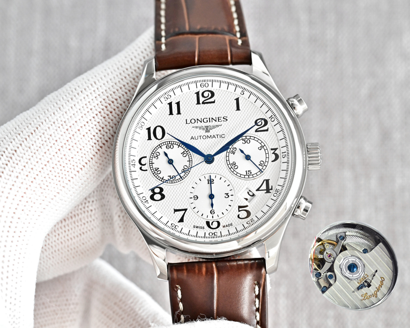 Longines Watch 42mm Blue - watch0271 - Image 3