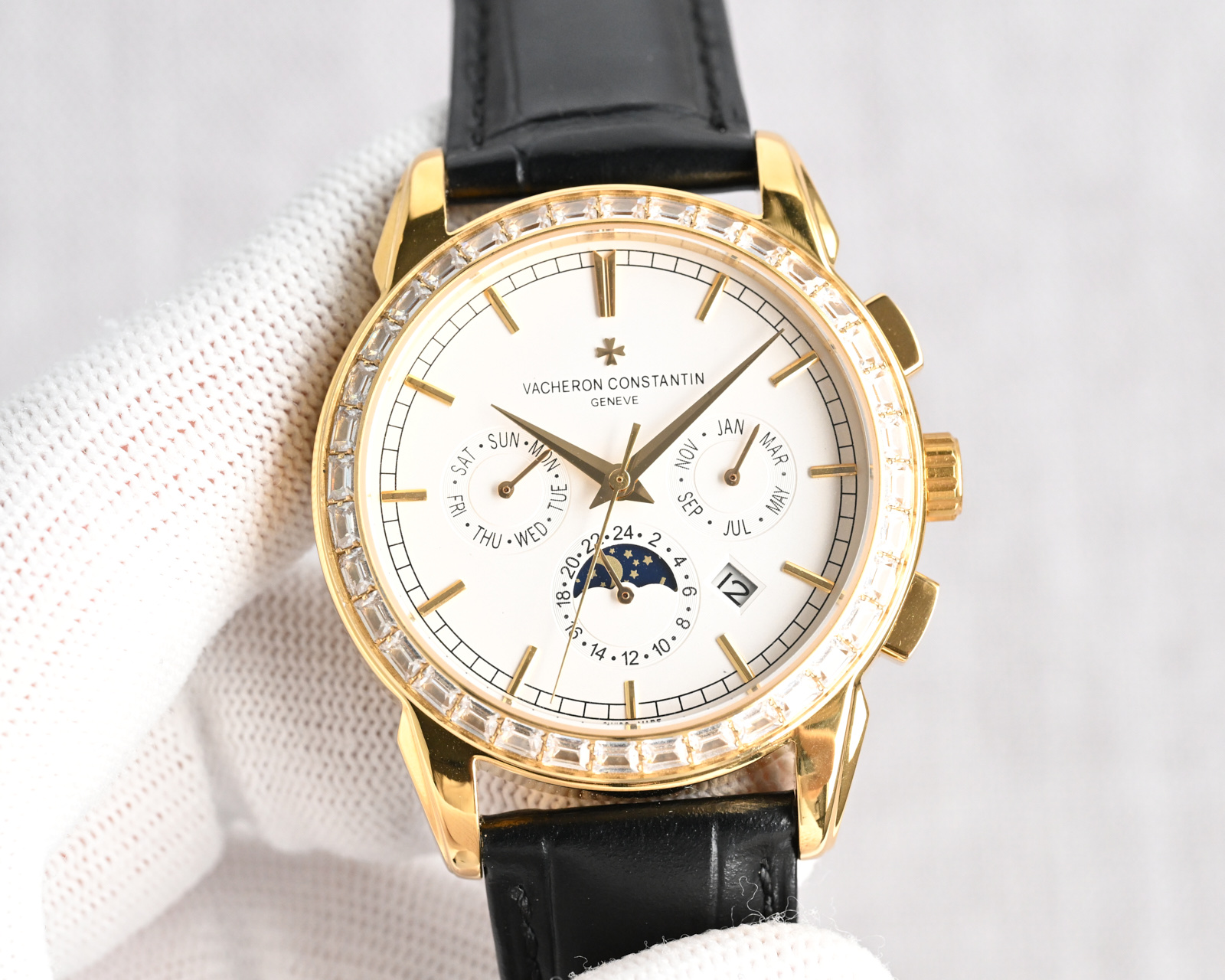 Vacheron Constantin Watch 35mm White / Gold - watch0279 - Image 3