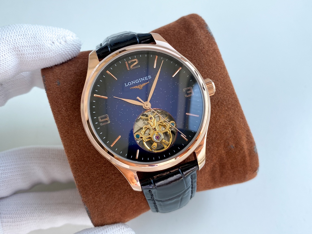 Longines Watch 42mm White / Rose Gold - watch0288 - Image 3