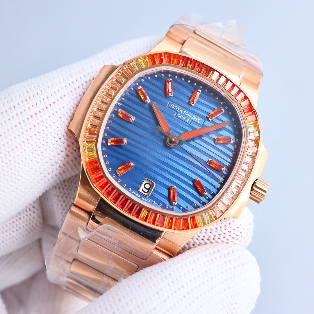 Patek Philippe Nautilus 35.2mm Rose Gold - watch0315 - Image 3