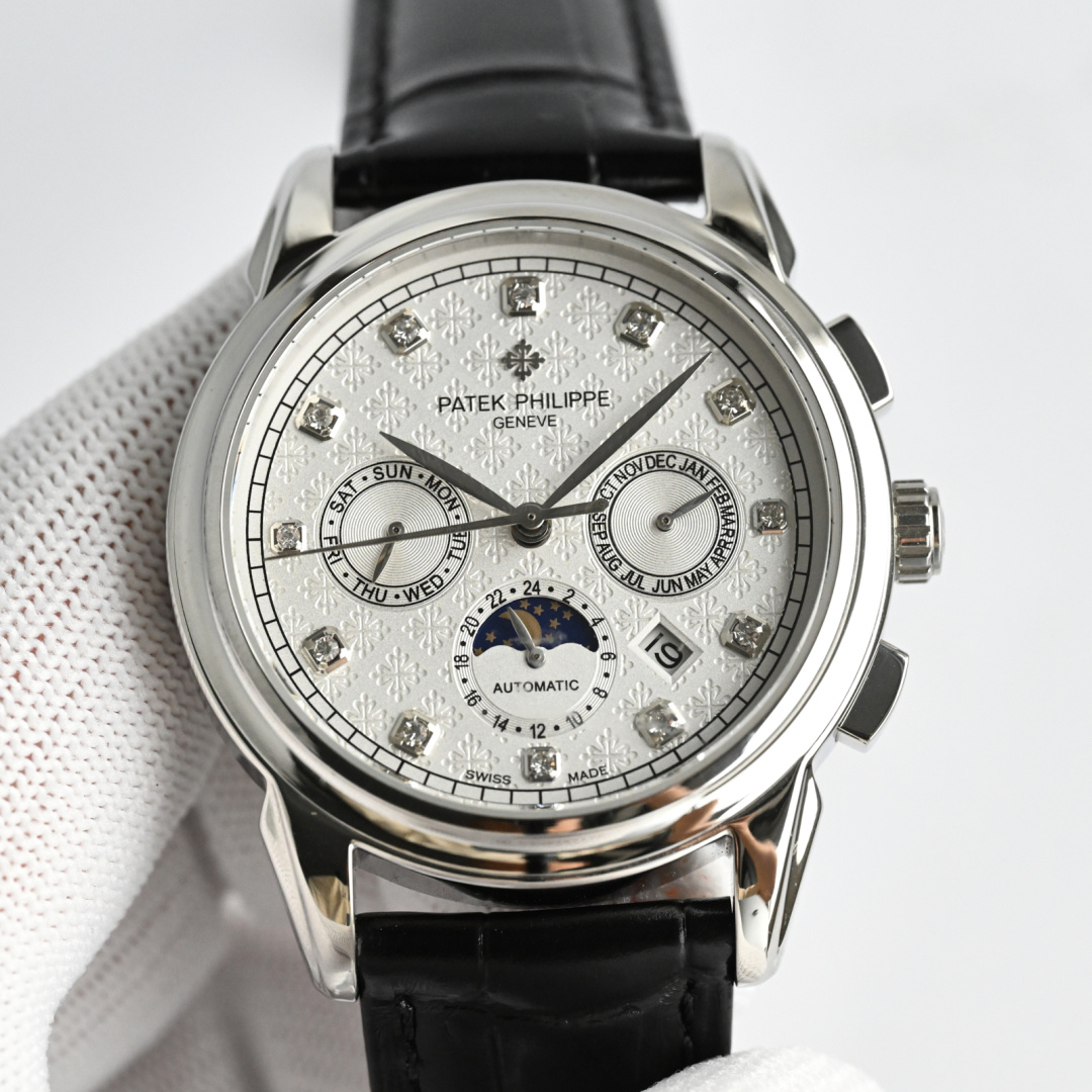 Patek Philippe Watch 42mm White / Gold - watch0329 - Image 3