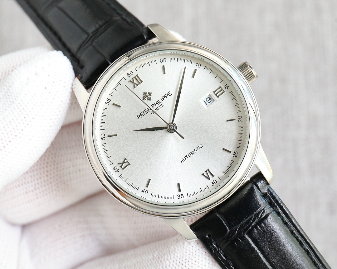 Patek Philippe Watch 40mm Silver - watch0330 - Image 3