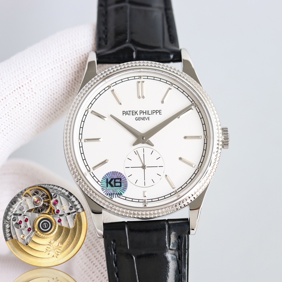 Patek Philippe Watch 39mm White / Rose Gold - watch0343 - Image 3