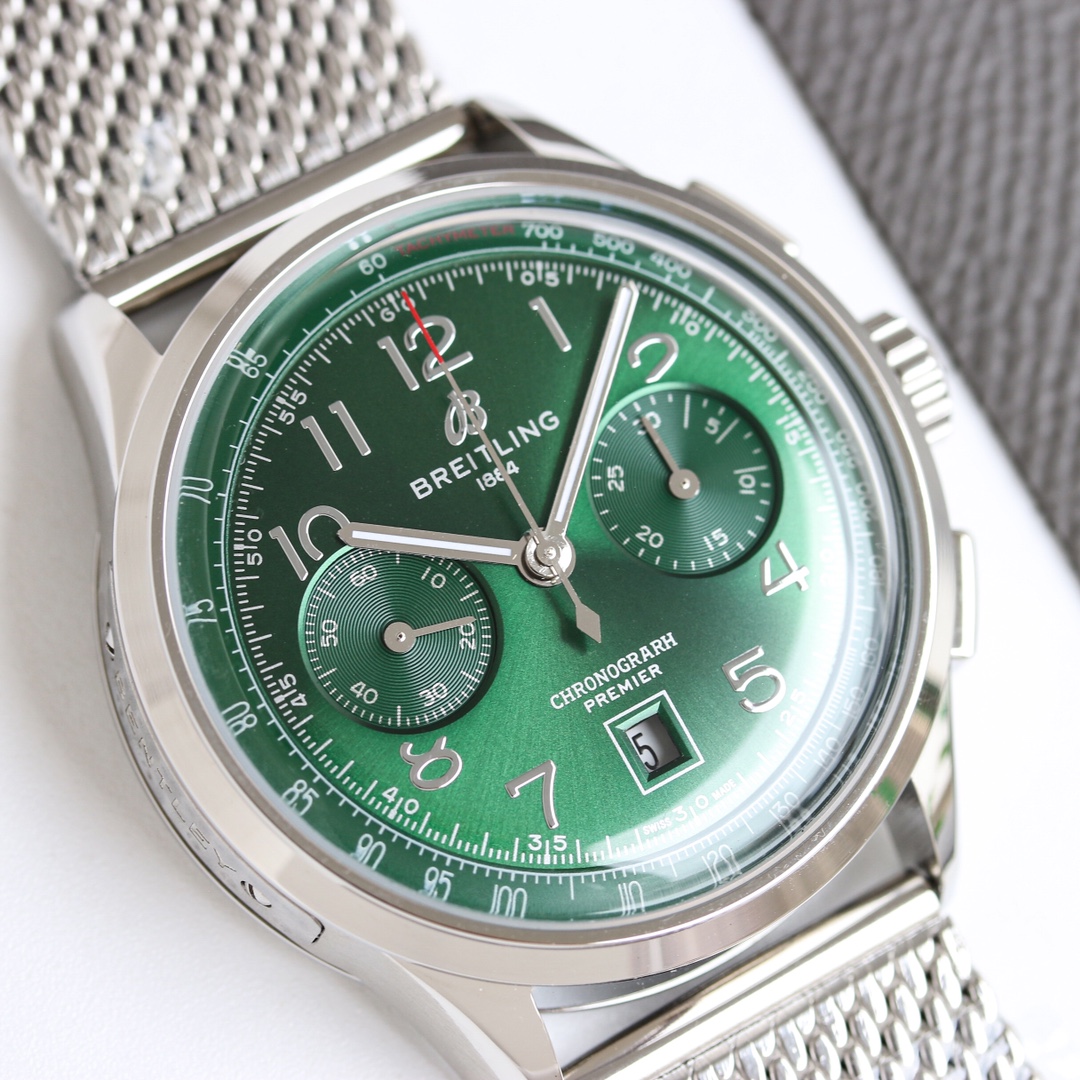 Breitling Watch 42mm Silver - watch0374 - Image 3