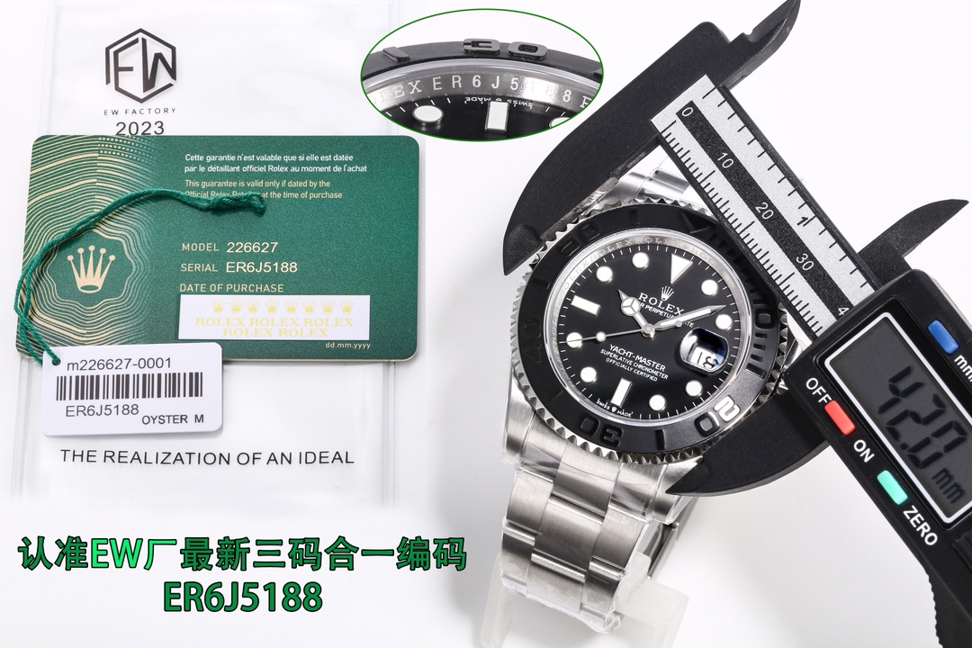 Rolex Yacht-Master 42mm Black / Blue - watch0375 - Image 3