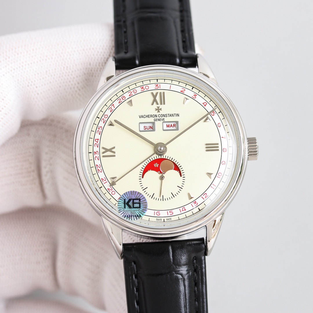 Vacheron Constantin Watch 40mm White / Rose Gold - watch0377 - Image 3