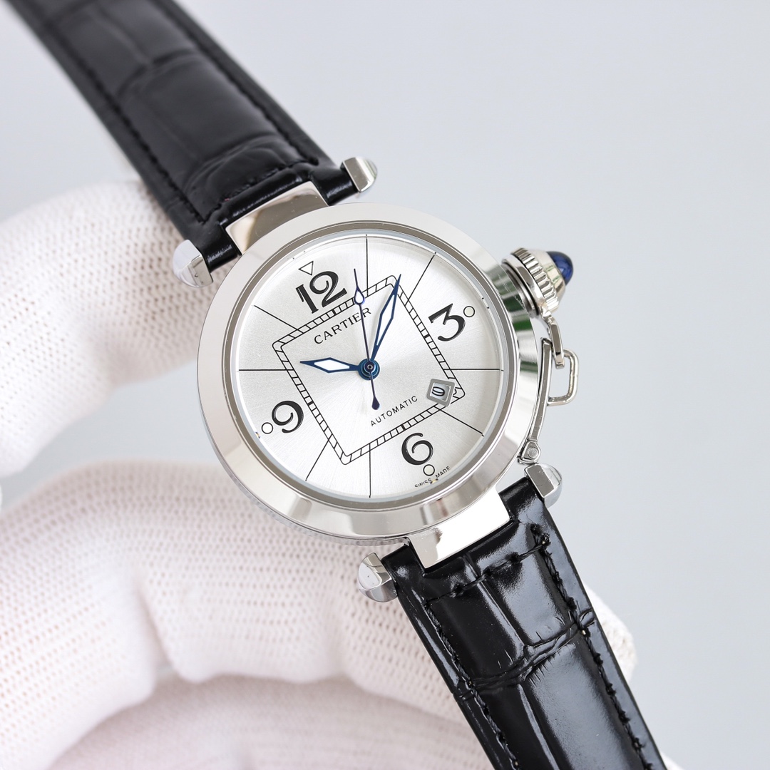 Cartier Watch 32mm White / Rose Gold - watch0400 - Image 3