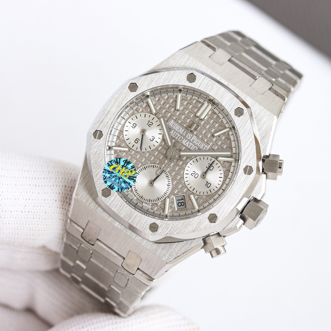 Audemars Piguet Royal Oak 38mm White / Gold - watch0402 - Image 3