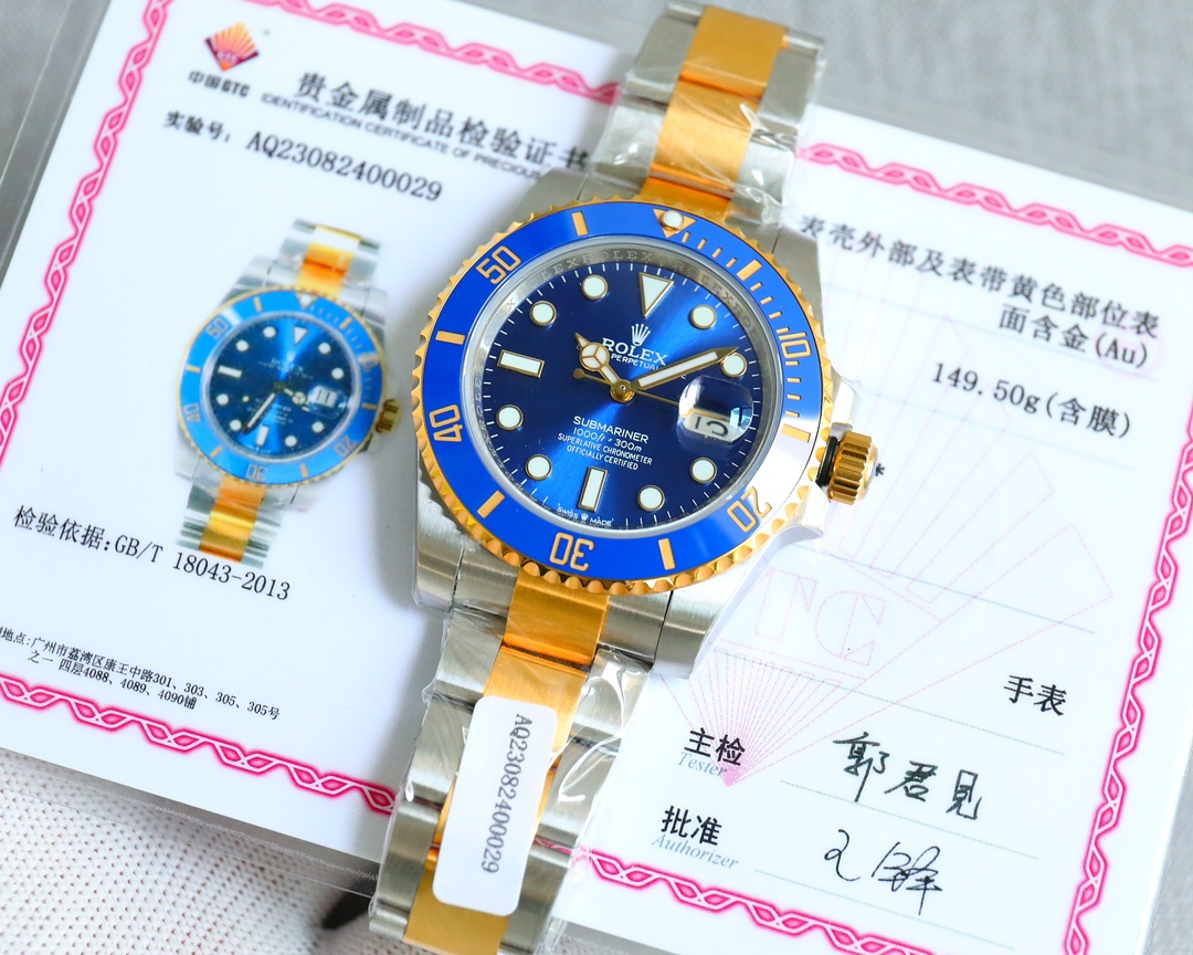 Rolex Submariner 41mm Black / Blue - watch0413 - Image 3