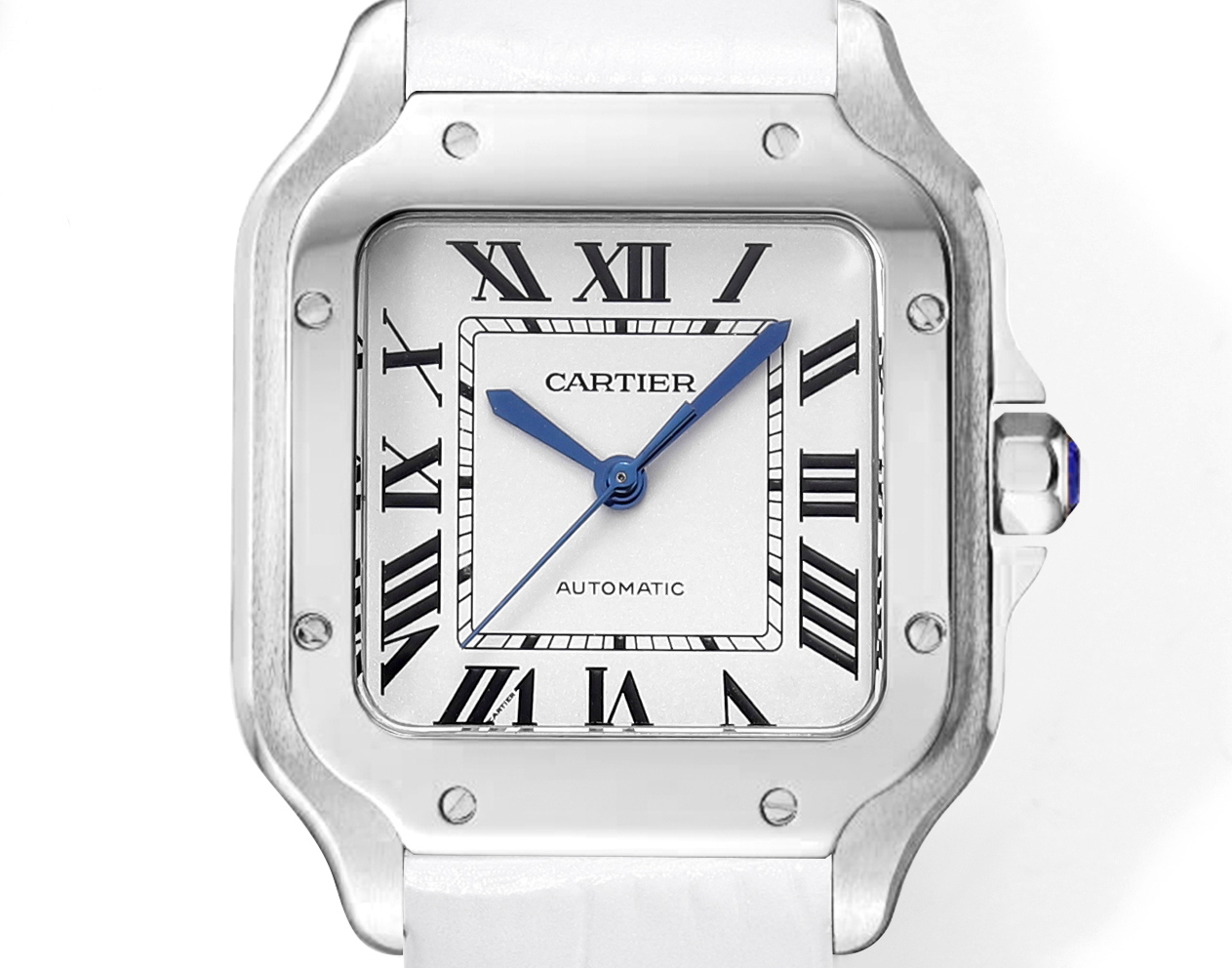 Cartier Santos 43.5mm White - watch0436 - Image 3