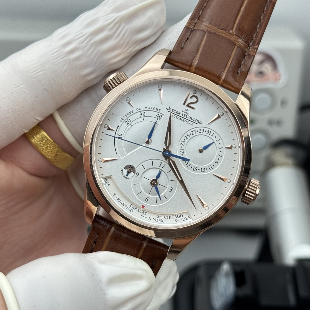 Jaeger-LeCoultre Watch 42mm Rose Gold / Silver - watch0499 - Image 3