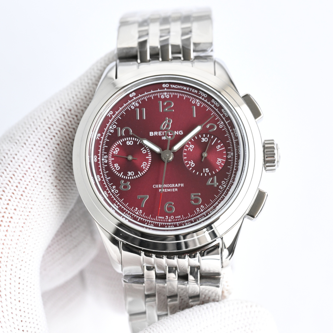 Breitling Watch 42mm Silver - watch0507 - Image 3