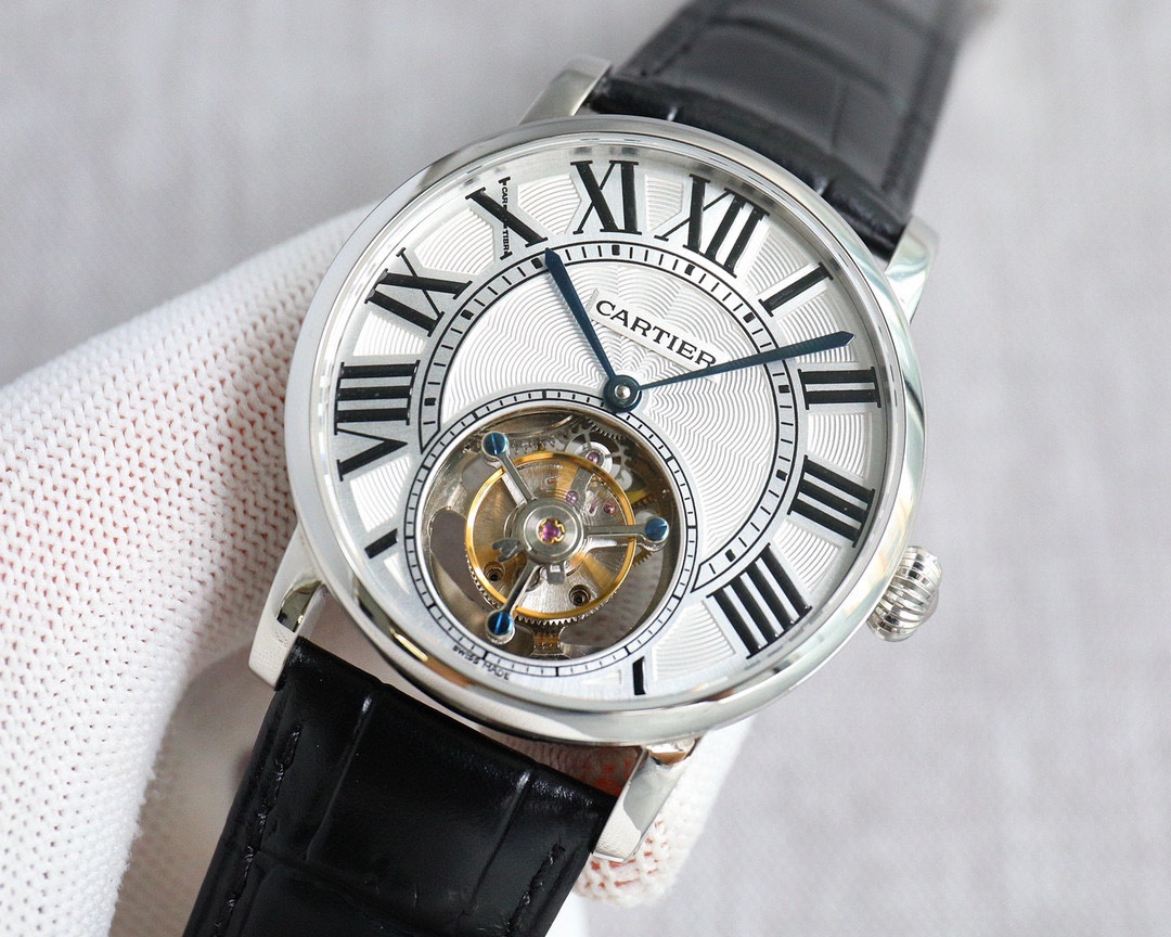 Cartier Watch Black / White - watch0660 - Image 3