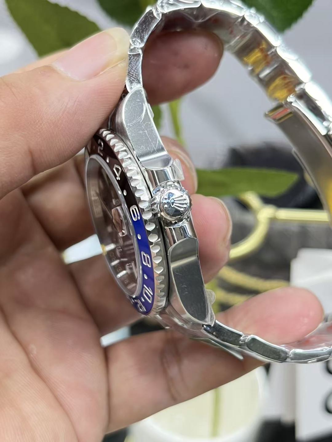 Rolex GMT-Master Blue / Gold - watch0692 - Image 3