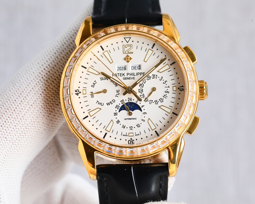 Patek Philippe Watch 41mm White / Rose Gold - watch0694 - Image 3