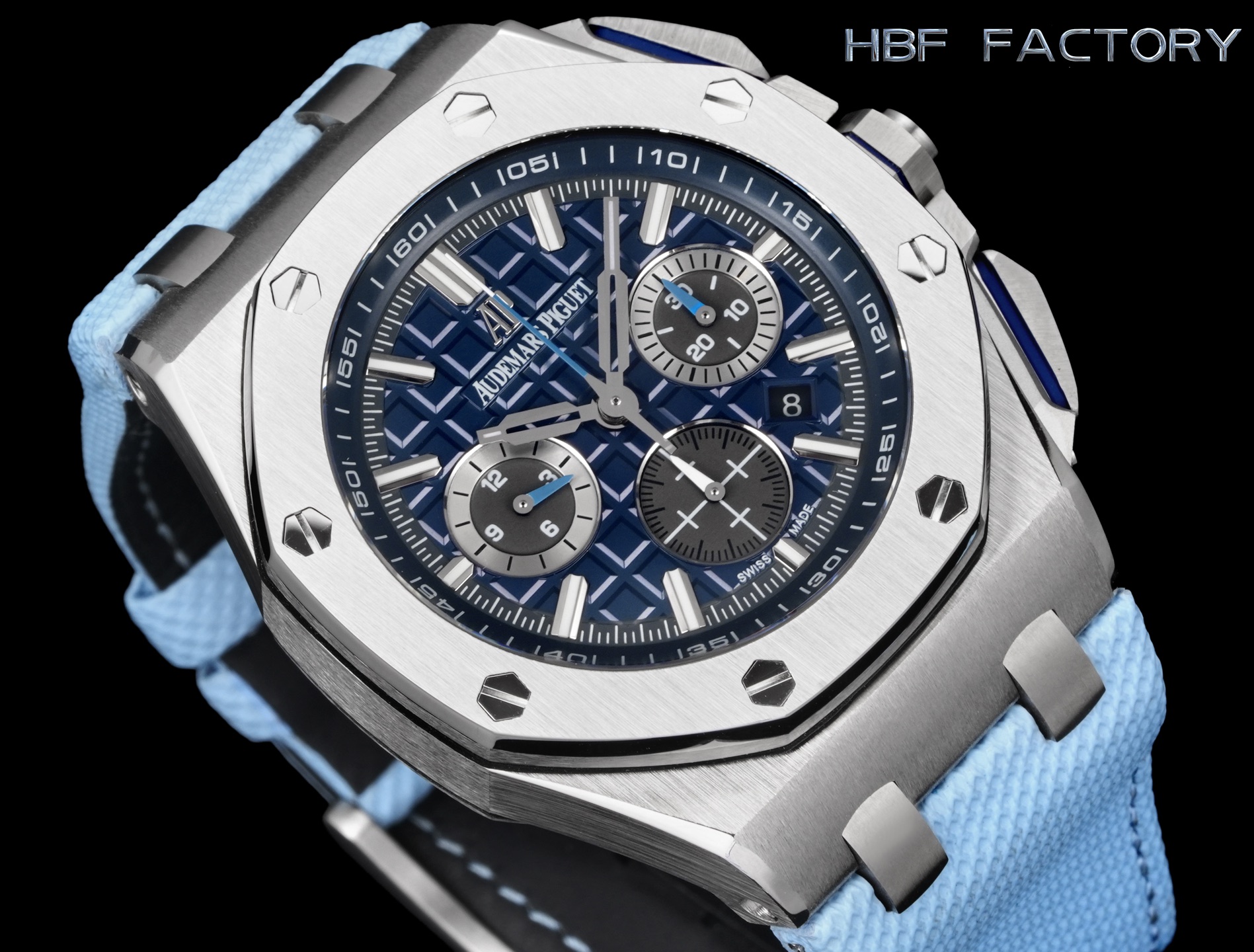 Audemars Piguet Royal Oak 44mm Black / Silver - watch0697 - Image 3