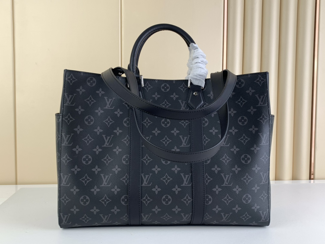 lv0136 Louis Vuitton M46451 SAC PLAT Top Handle Bag Large - Image 3